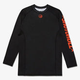 BJJ No GI Shoyoroll Ember Competitor Rash Guard LS Black