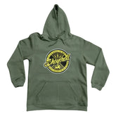 BJJ NoGI Shoyoroll Legacy Hoodie - Olive Green Fleece Hoodie 300 GSM Premium BJJ Apparel