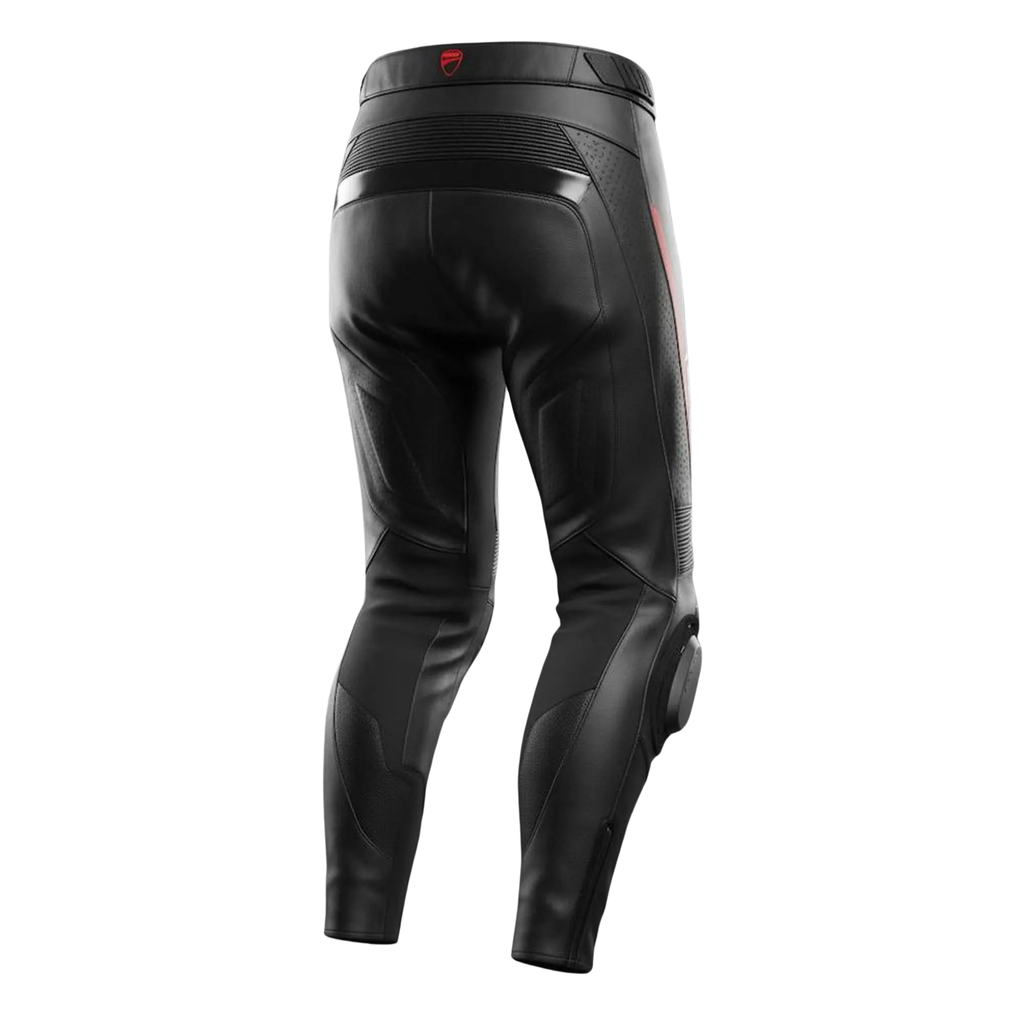 Ducati Style Leather Motorcycle Racing Pants Black Motorbike Riding Trouser - view 2