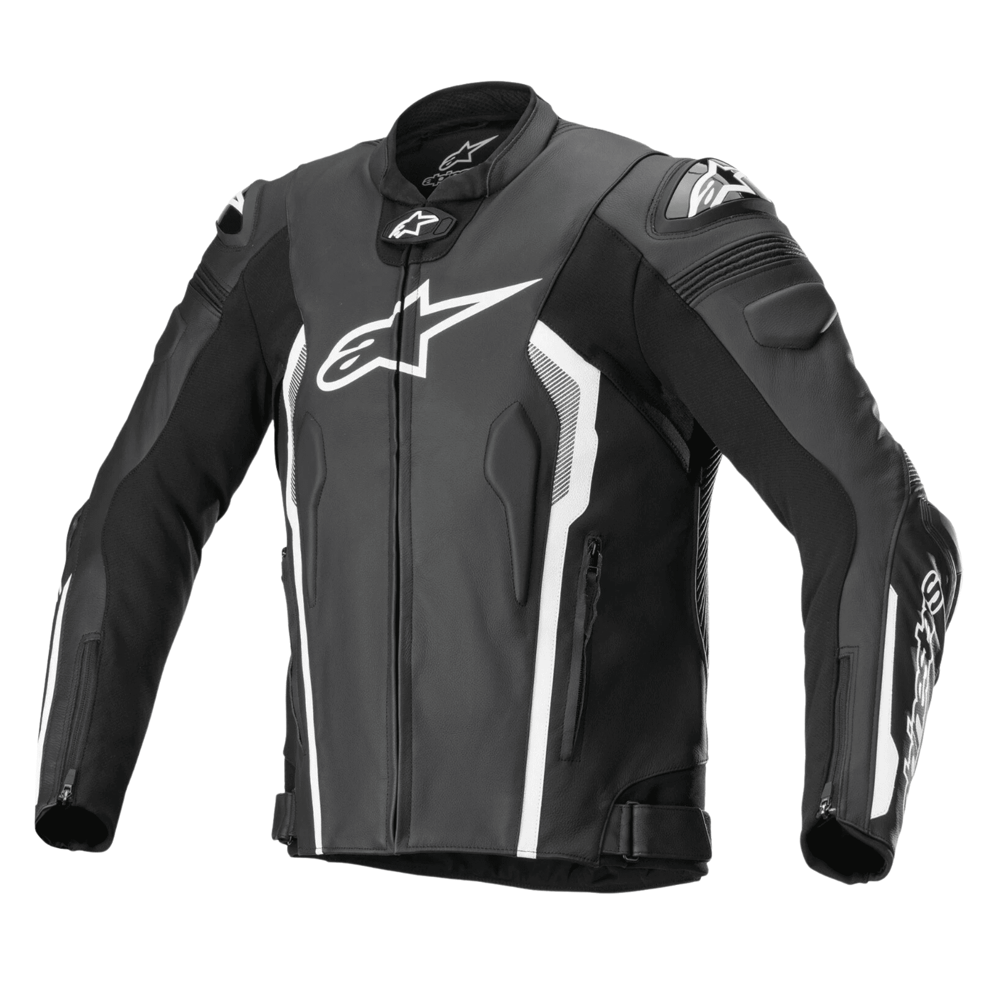 Alpinestars Missile V2 Leather Jacket Black CE Armor Racing Motorcycle Jacket