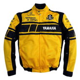 Handmade Men’s Yamaha Racing Jacket Yellow CE Certified Mesh Motorcycle Jacket