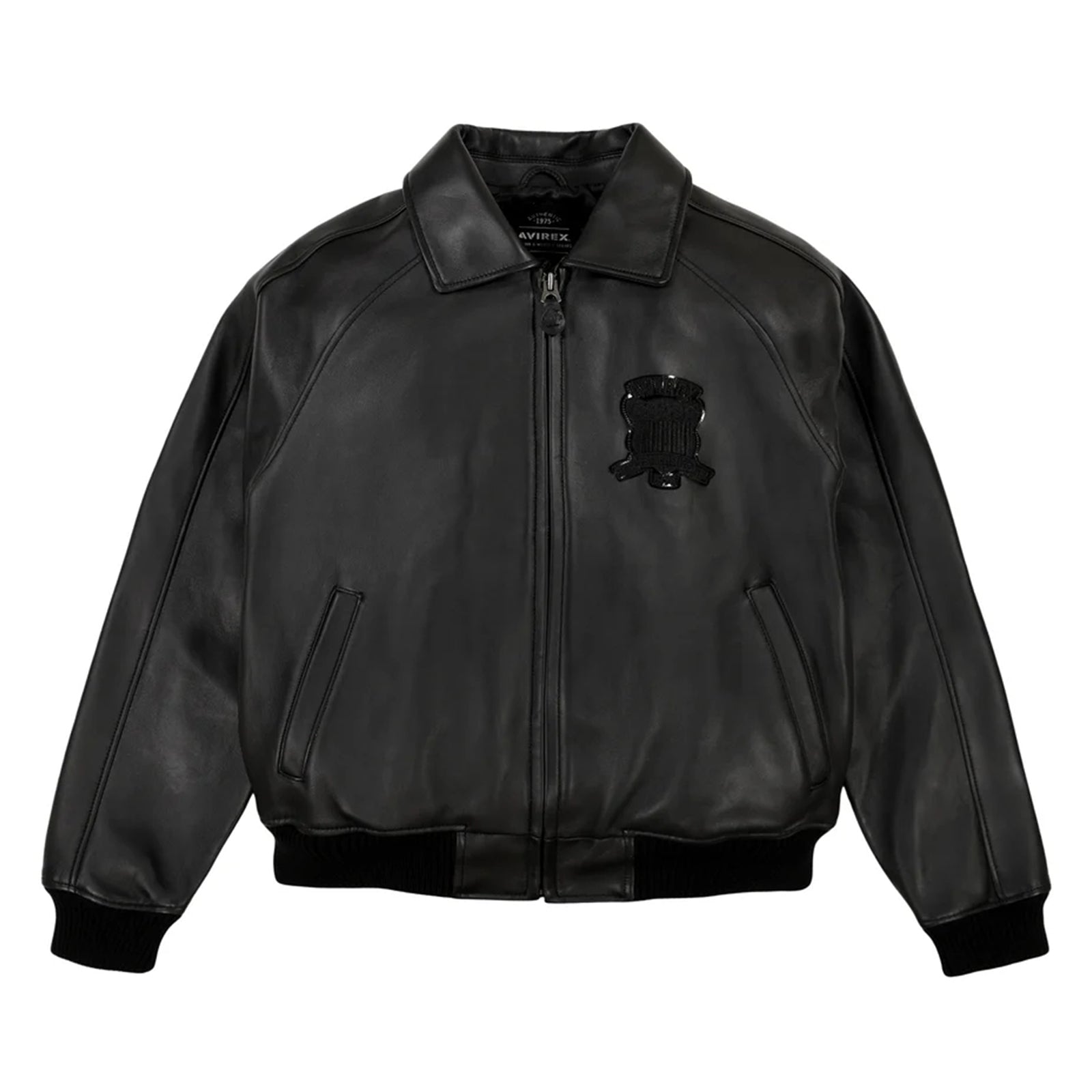 Best Seller Men’s Iconic Avirex Leather Jacket Black American Flight Jacket - image 1