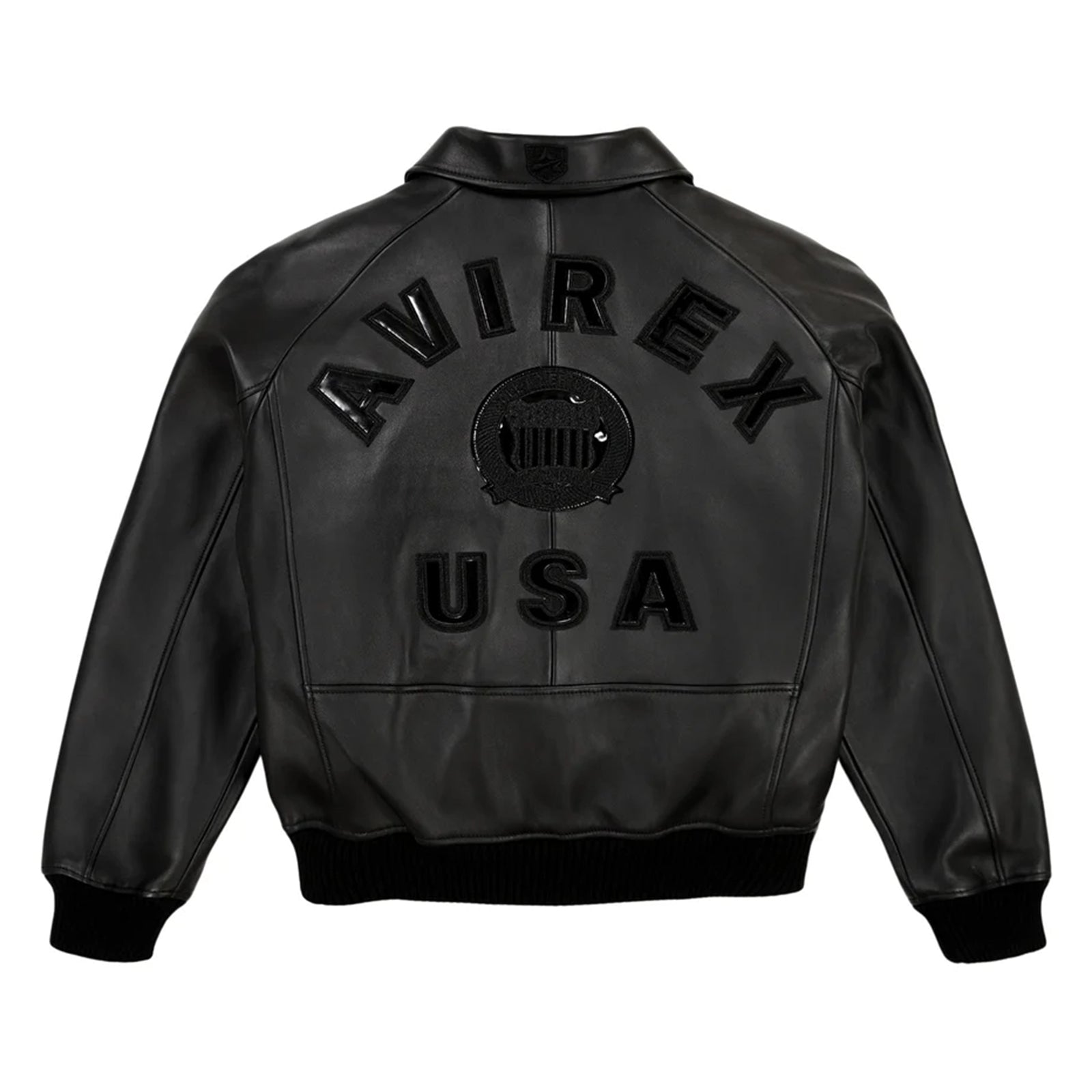 Best Seller Men’s Iconic Avirex Leather Jacket Black American Flight Jacket - image 2