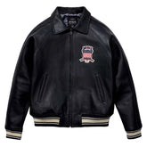 Best Seller Men’s Iconic Avirex Leather Jacket Black Leather Bomber Jacket Aviator Style - image 1