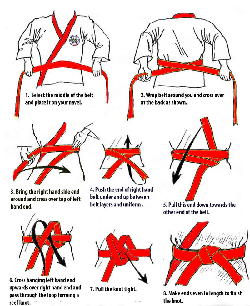 How to tie a jiu jitsu gi belt
