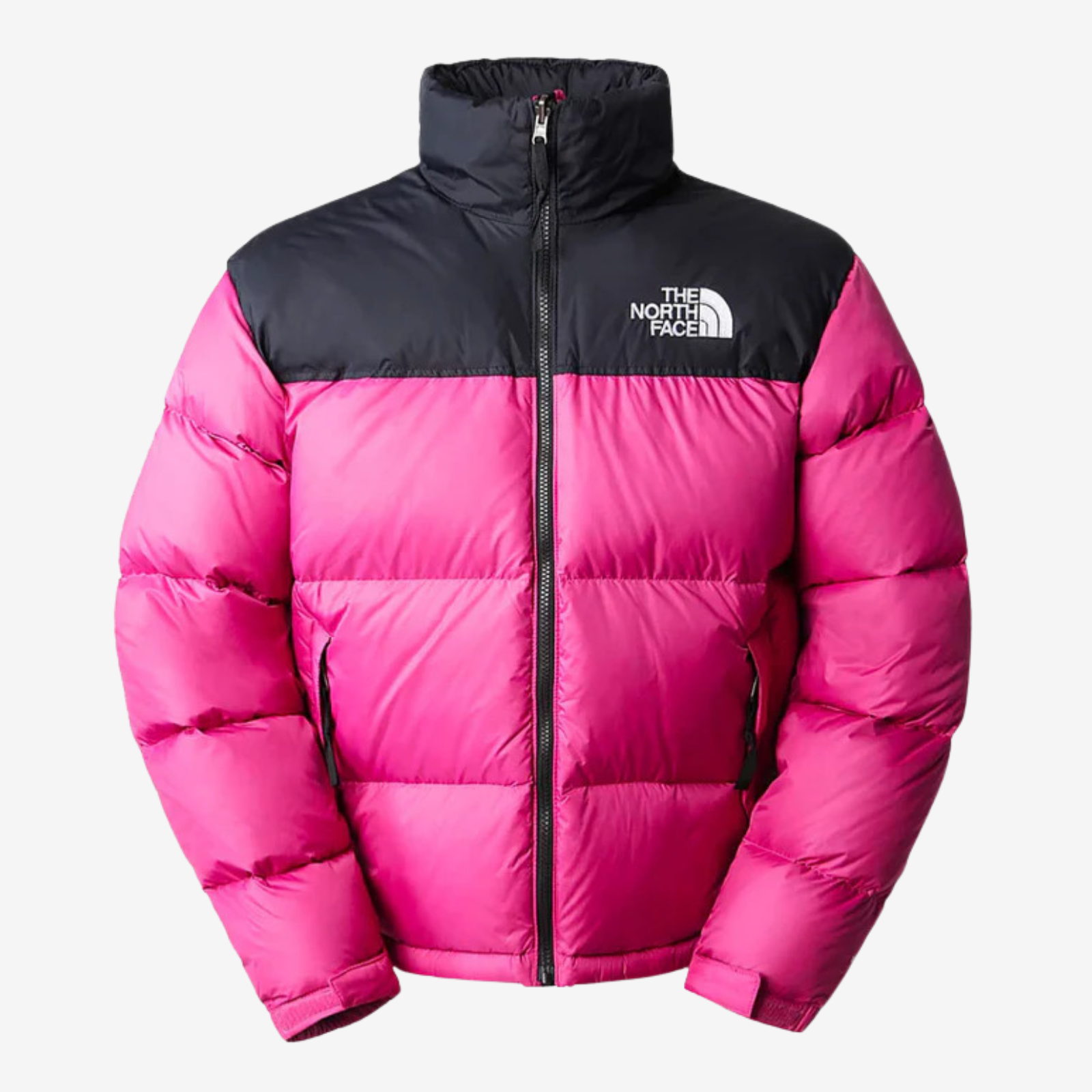 The North Face Nuptse 700 Puffer Jacket in Black Pink