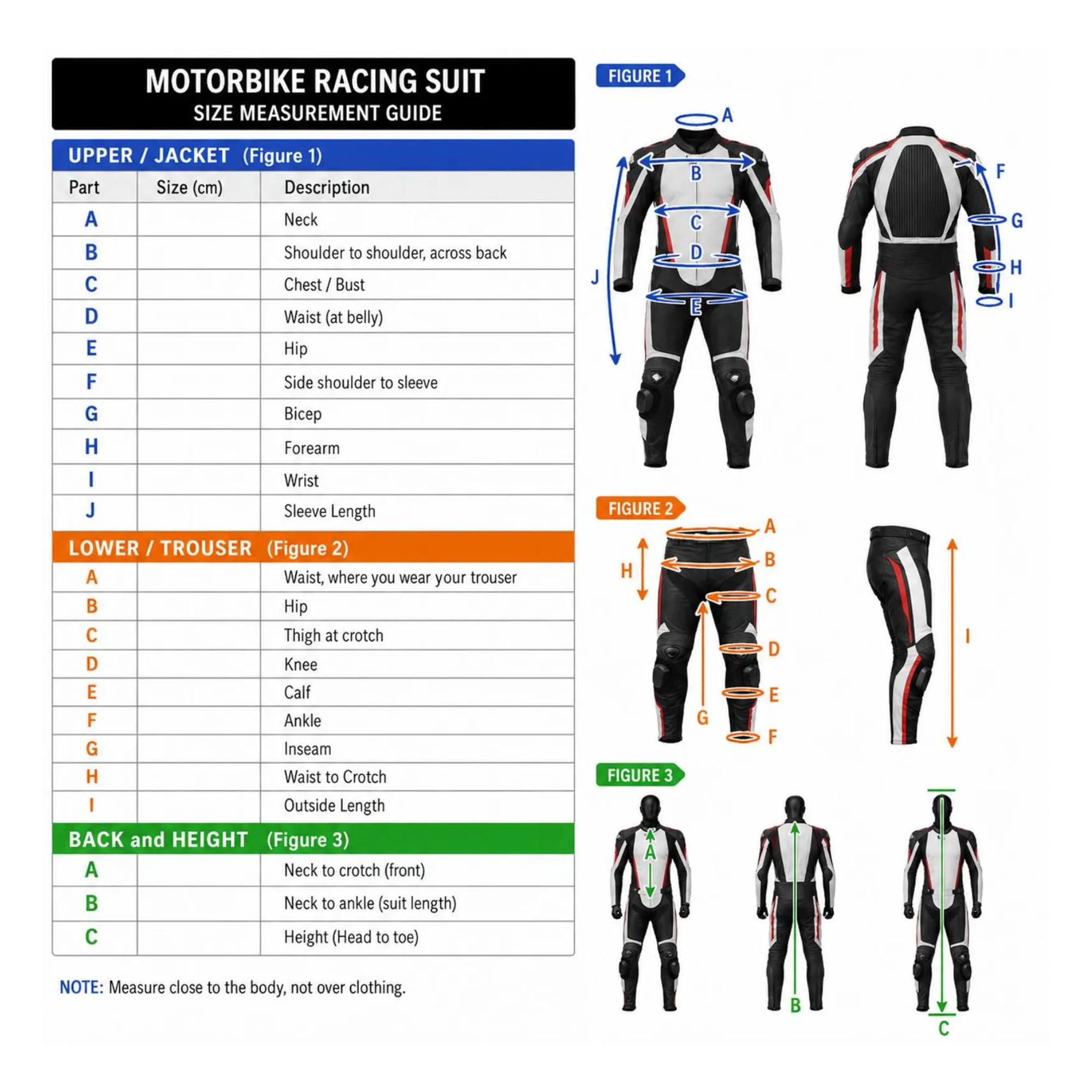 Kawasaki Ninja Motorcycle Racing Suit Leather Biker Suit Track Day Moto Gear - view 4