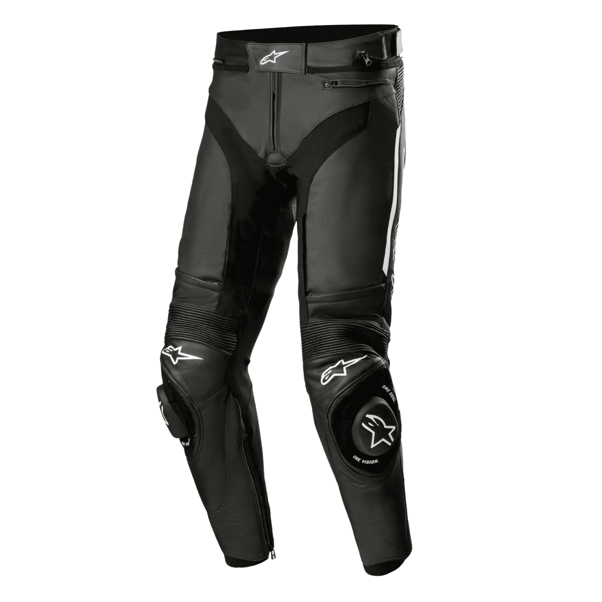 Alpinestars Missile V3 Motorcycle Pants Black with White Logo CE Armor Moto Biker Pants