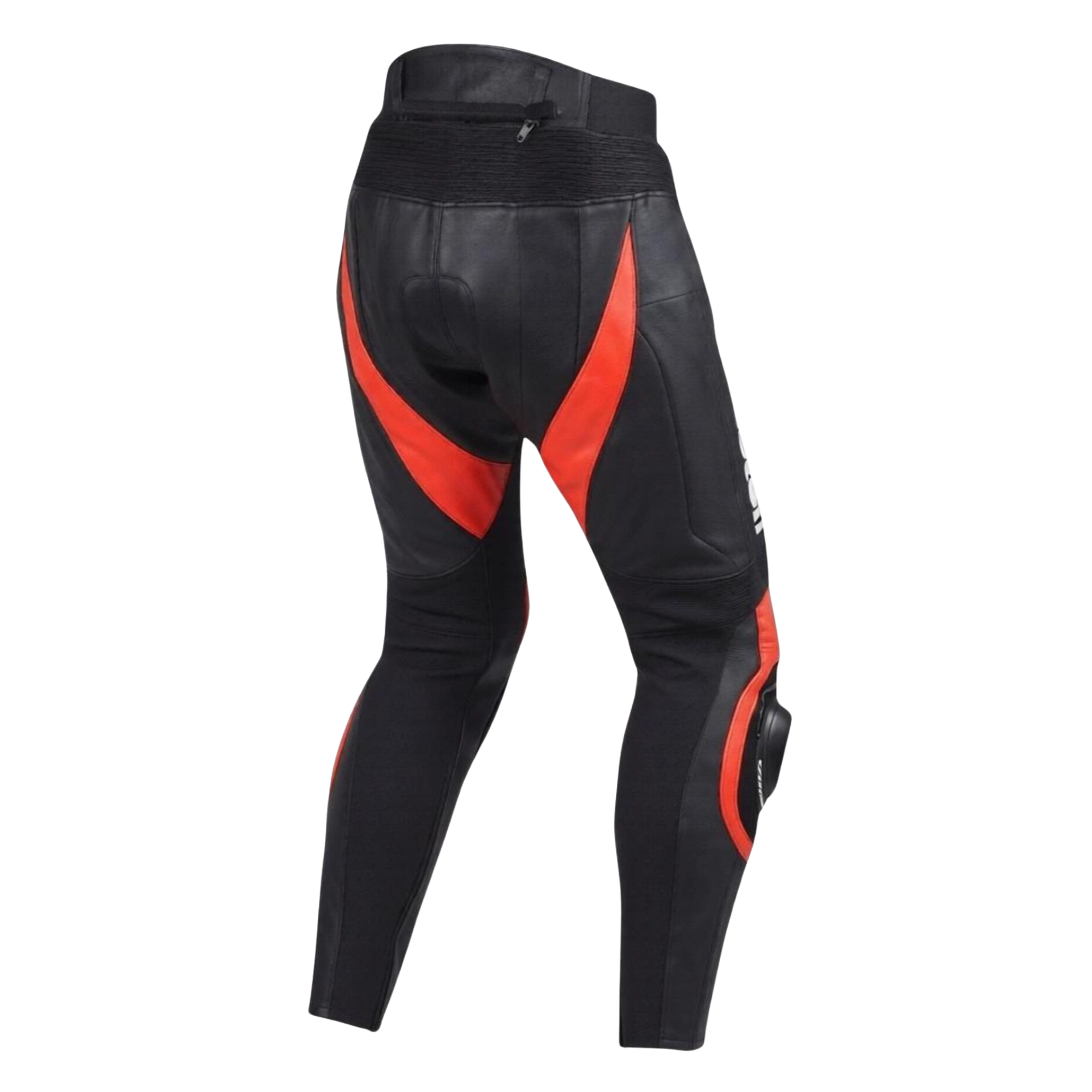 Kawasaki Leather Racing Pants Red Black Men’s Motorcycle Protective Biker Pants - view 2