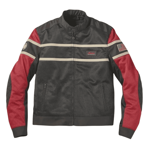 Indian Motorcycle Arlington Mesh Jacket Lightweight Breathable Biker Riding Coat