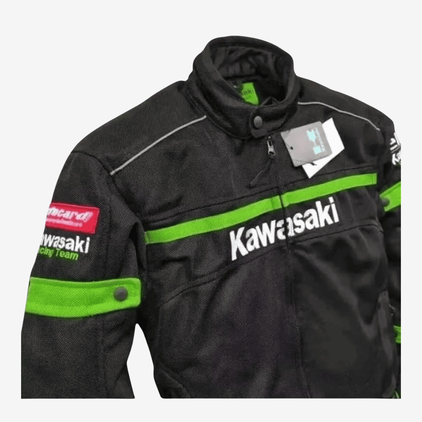 Kawasaki Mesh Motorcycle Jacket Black Breathable Windproof Biker Jacket - view 3