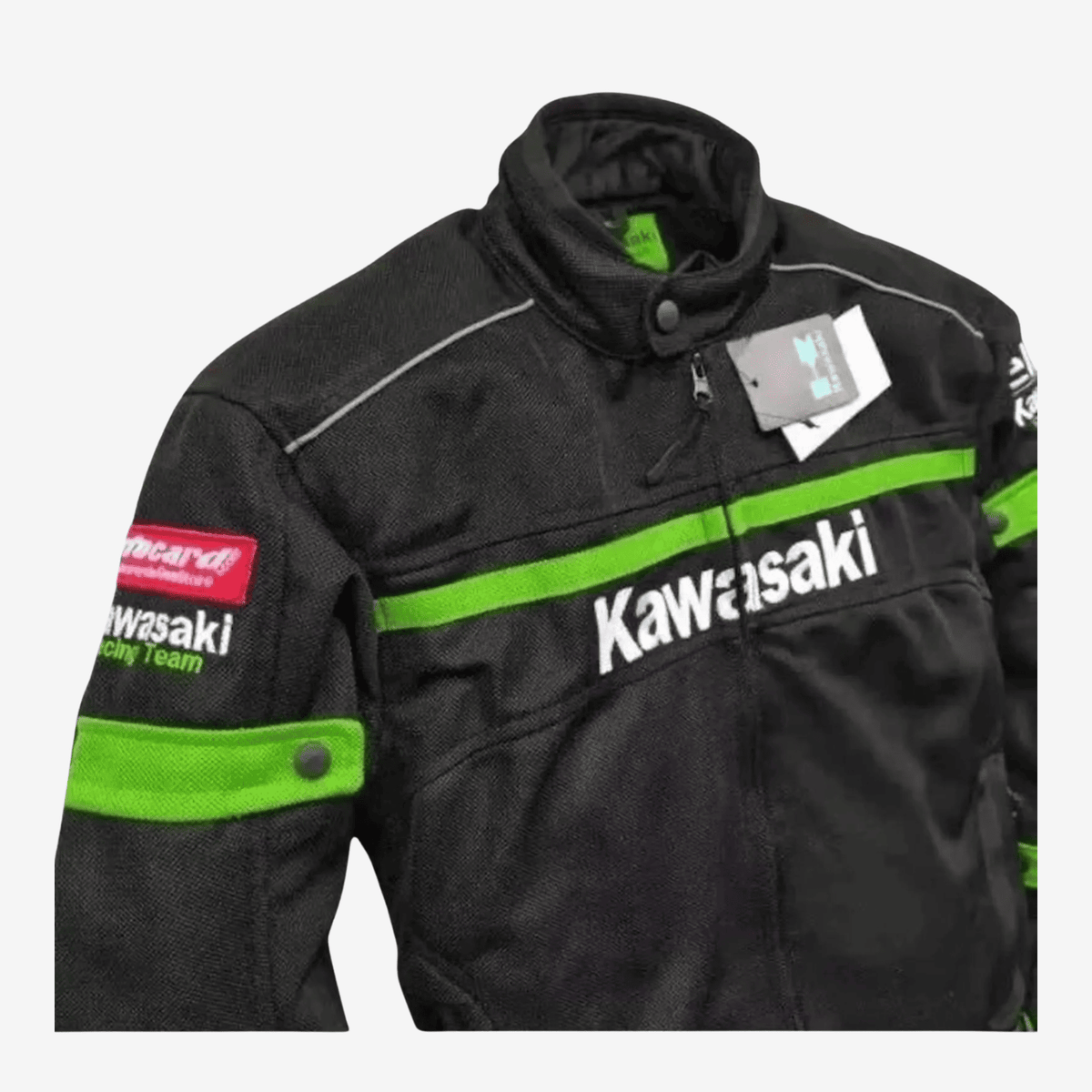 Kawasaki Mesh Motorcycle Jacket Black Breathable Windproof Biker Jacket - view 3