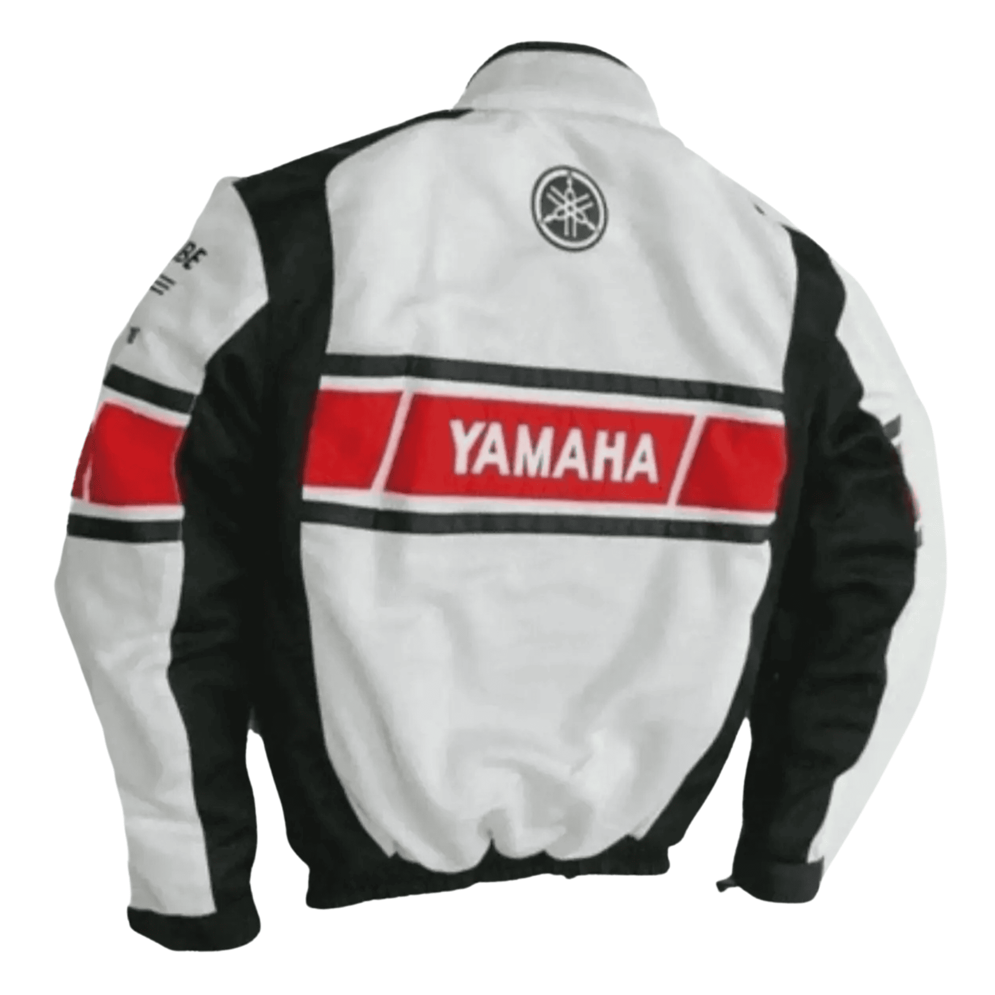 Handmade Men’s Yamaha Racing Jacket White CE Certified Mesh Motorcycle Jacket - view 2