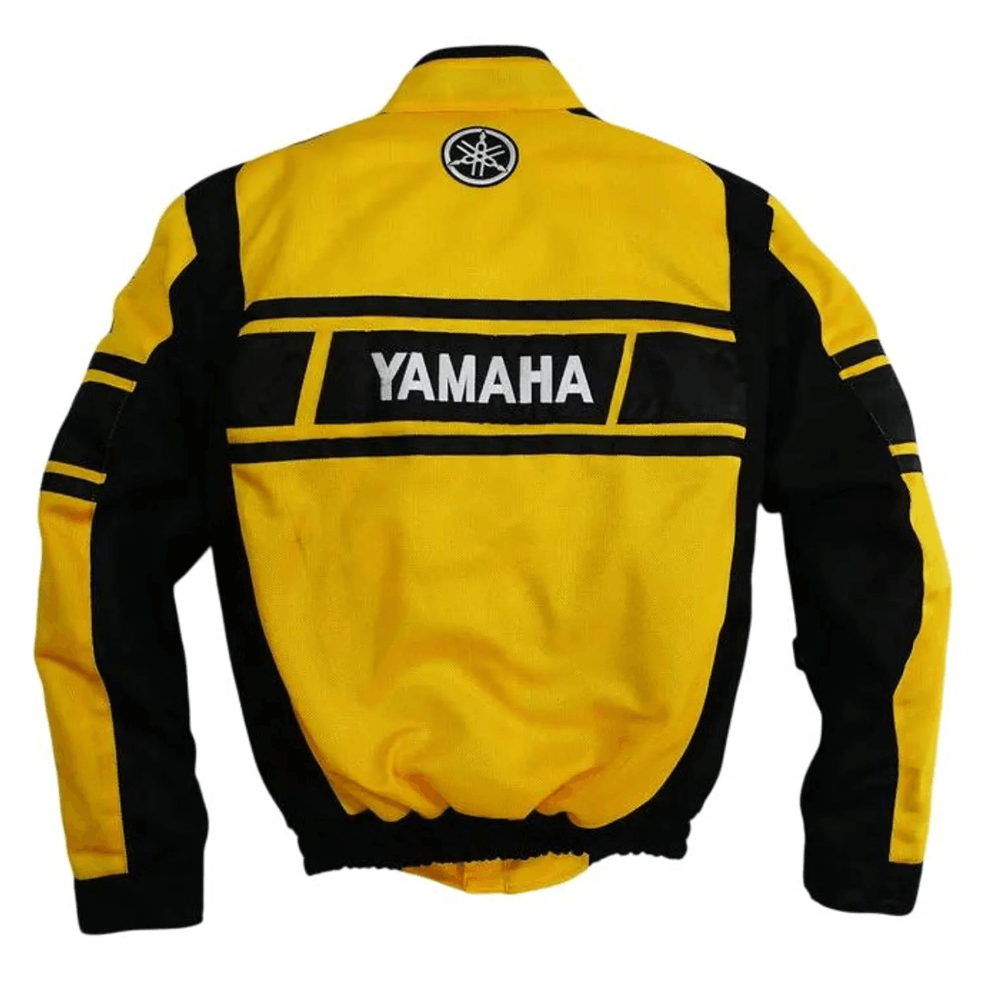 Handmade Men’s Yamaha Racing Jacket Yellow CE Certified Mesh Motorcycle Jacket - view 2
