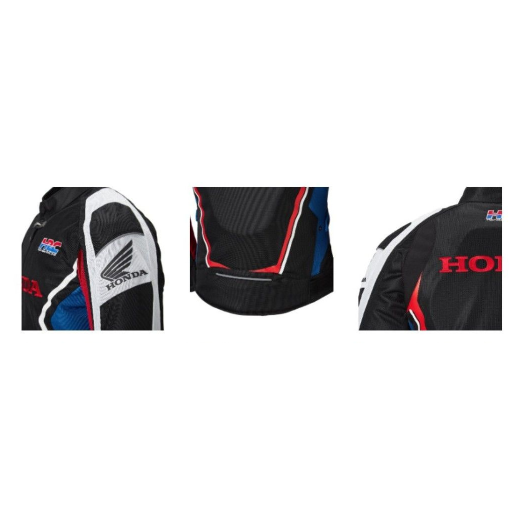 Honda HRC Racing Motorcycle Jacket Men’s Black Red Protective Riding Jacket - view 3