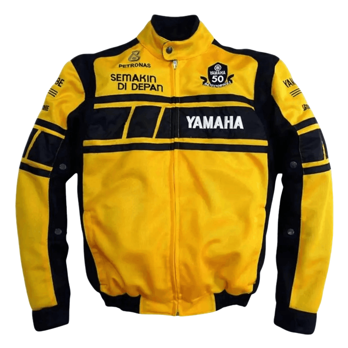 Handmade Men’s Yamaha Racing Jacket Yellow CE Certified Mesh Motorcycle Jacket