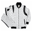 MCM Inspired Real Leather Tracksuit Black White Signature Outfit with Leather Hat - image 1
