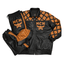 MCM Inspired Leather Tracksuit Set Black Brown Leather Jacket Pants with Hat - image 1