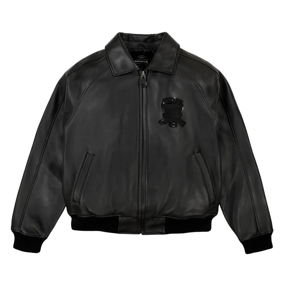 Best Seller Men’s Iconic Avirex Leather Jacket Black American Flight Jacket - image 1