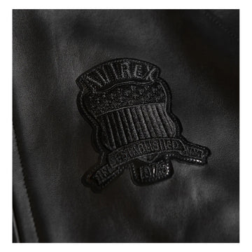 Best Seller Men’s Iconic Avirex Leather Jacket Black American Flight Jacket - image 3