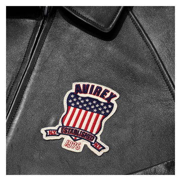 Best Seller Men’s Iconic Avirex Leather Jacket Black Leather Bomber Jacket Aviator Style - image 3