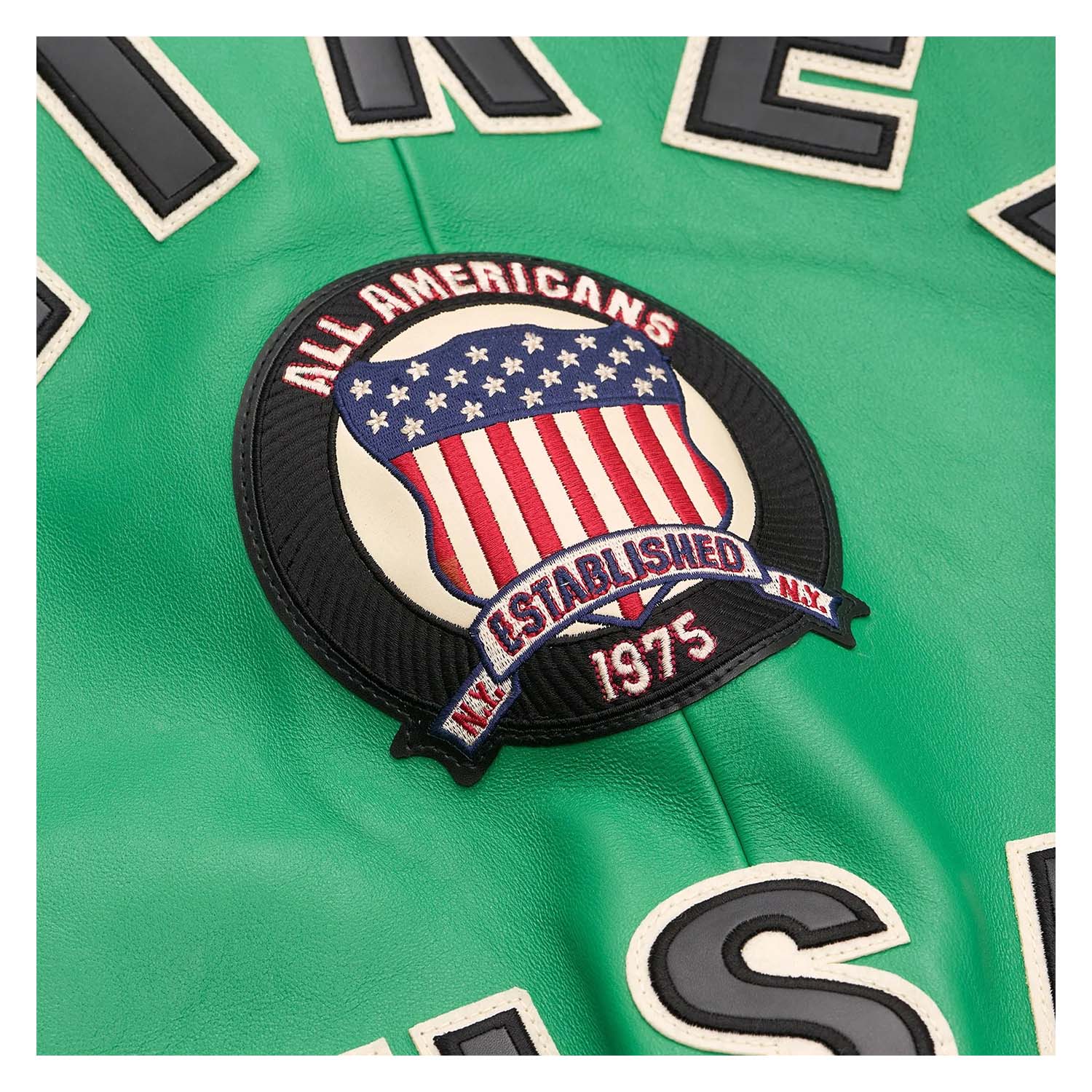 Handcrafted Men’s Avirex Leather Jacket Green Leather Bomber Jacket Classic Style - image 4