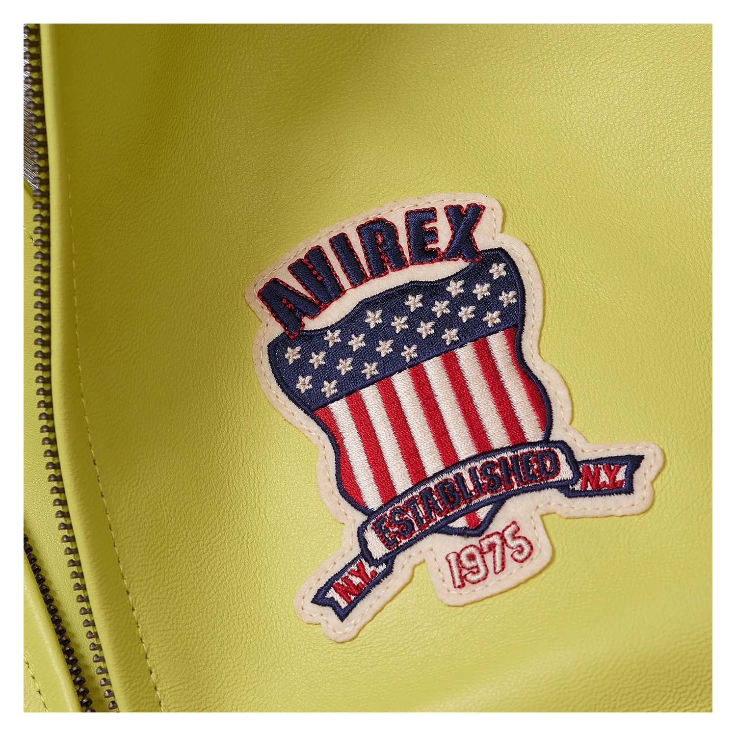 Handmade Men’s Iconic Avirex Leather Jacket Lime Green Leather Bomber Flight Jacket - image 3