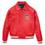 Handcrafted Men’s Avirex Leather Jacket Red Leather Bomber Jacket Iconic Style - image 1